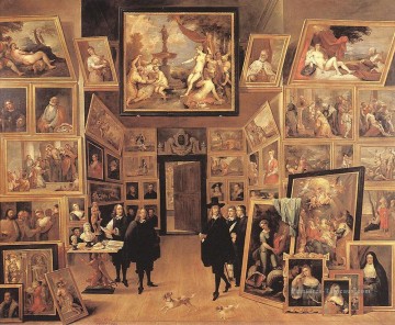  galerie - L’archiduc Léopold Wilhelm dans sa galerie 1647 David Teniers le Jeune